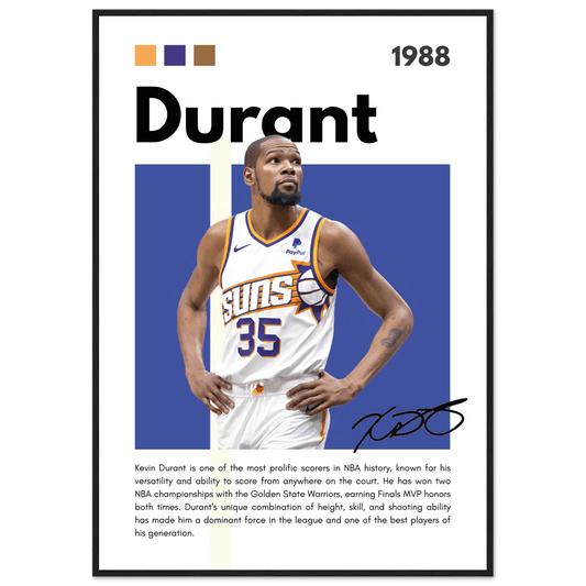 Kevin Durant Slim Reaper Suns Framed Poster - Vibrantwalls