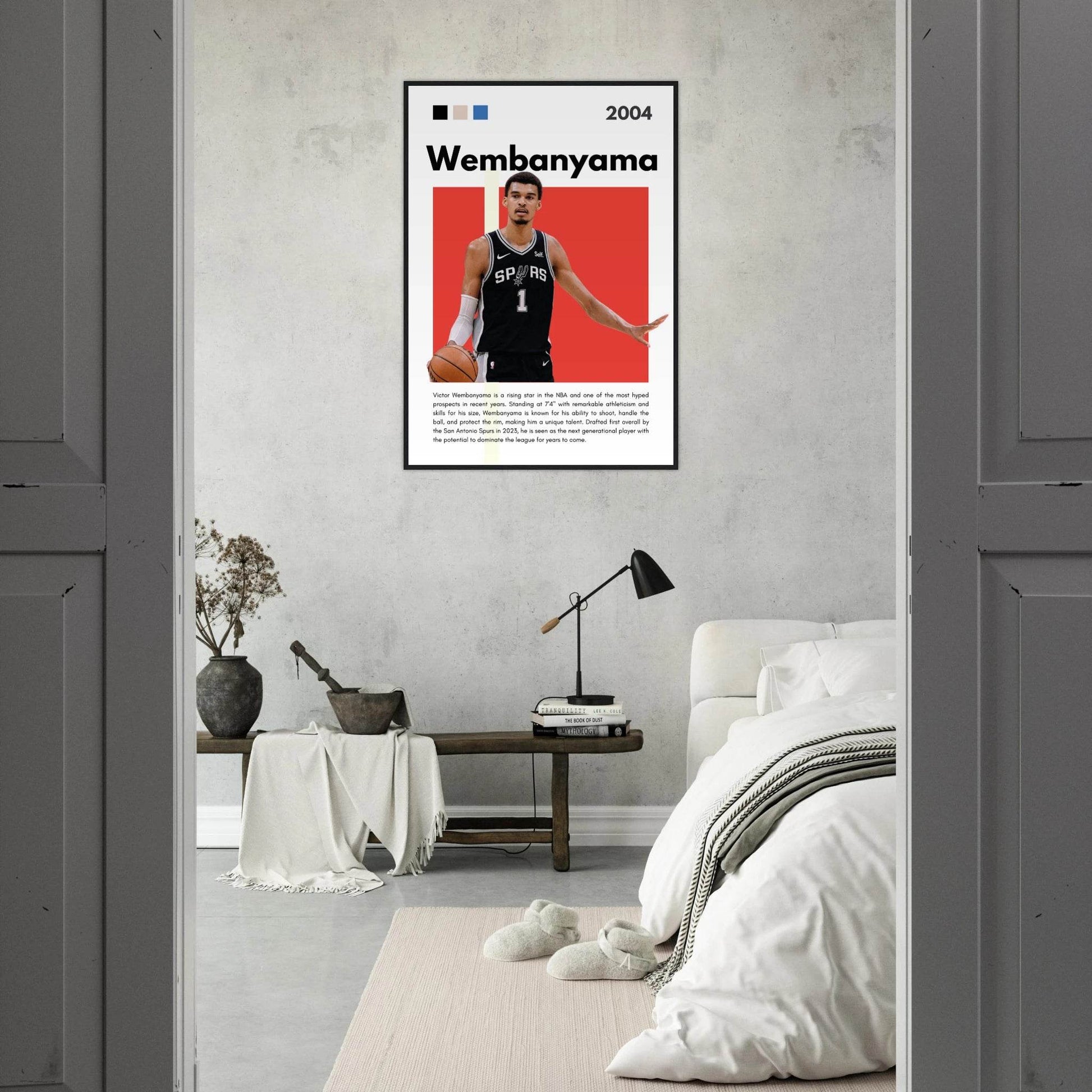 Victor Wembanyama Wemby Spurs Modern Art Print - Vibrantwalls