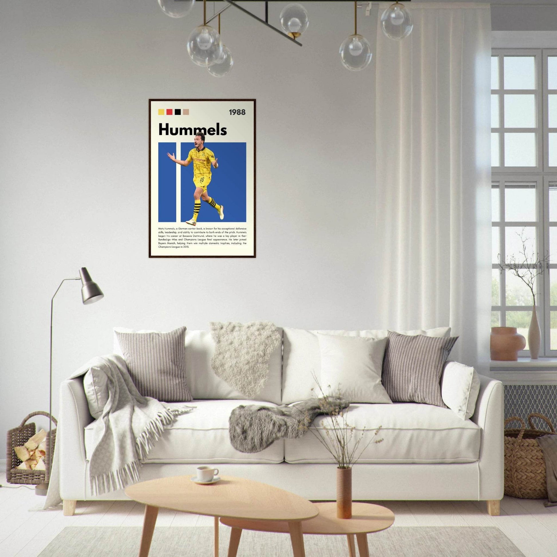 Mats Hummels Borussia Dortmund Football Legends Wall Art - Vibrantwalls