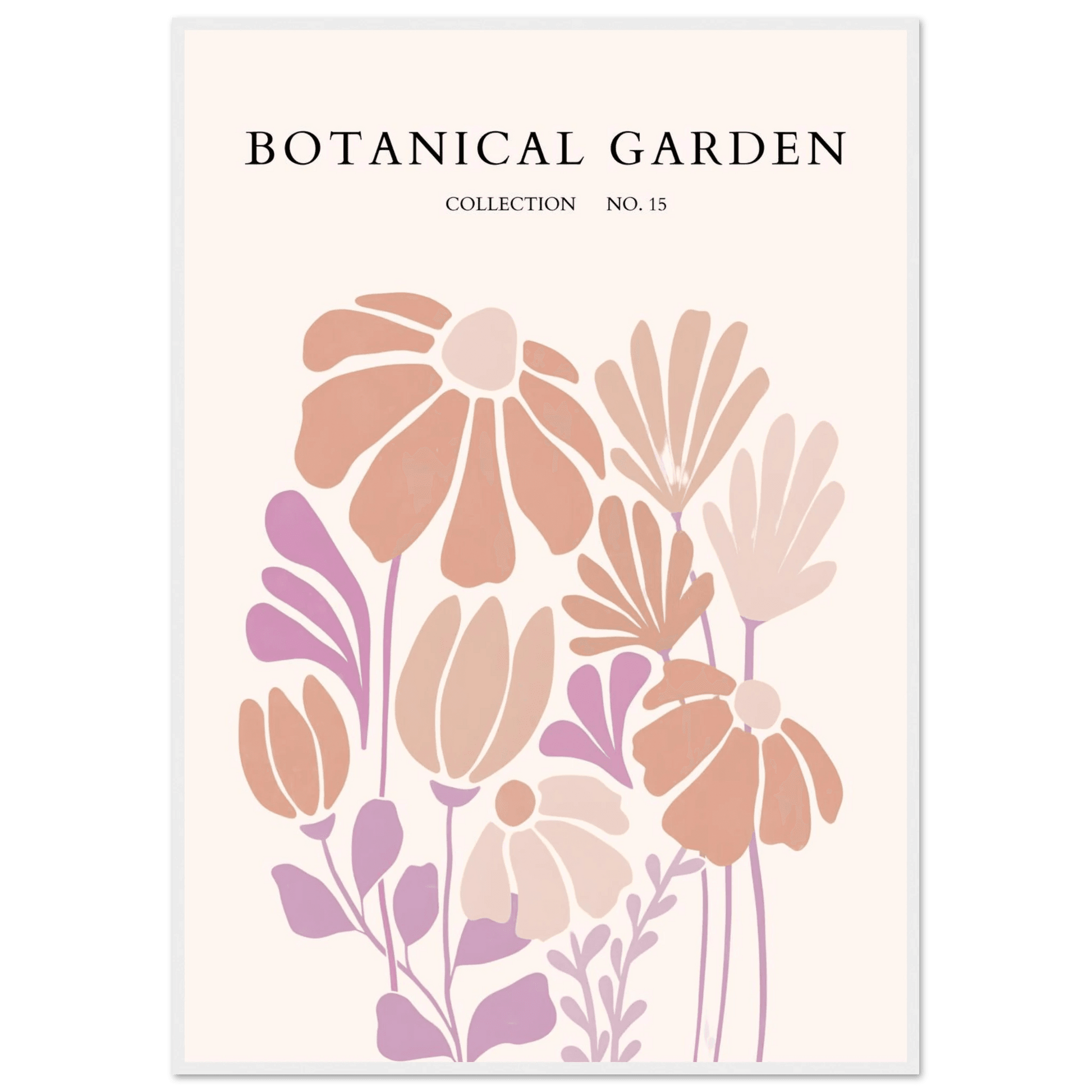 Botanical Garden Collection Framed Posters – Soft Floral Abstract Art Prints | Ready-to-Hang - Vibrantwalls