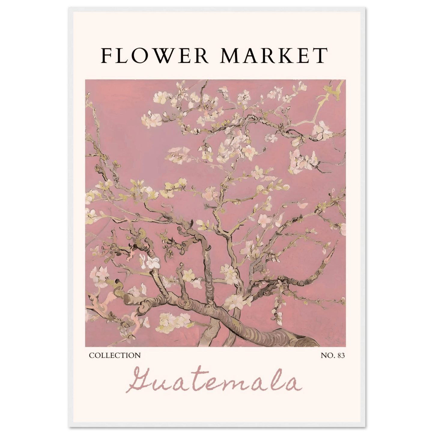 Pink Blossom Nature Framed Poster – Serene Floral Art Print | Ready-to-Hang in Multiple Sizes & Frame Finishes - Vibrantwalls