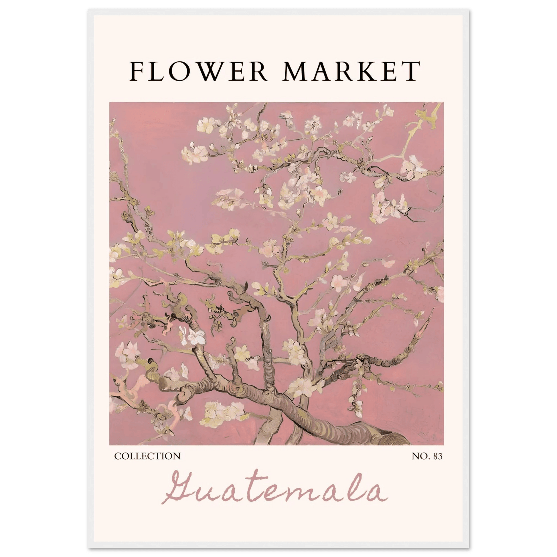 Pink Blossom Nature Framed Poster – Serene Floral Art Print | Ready-to-Hang in Multiple Sizes & Frame Finishes - Vibrantwalls