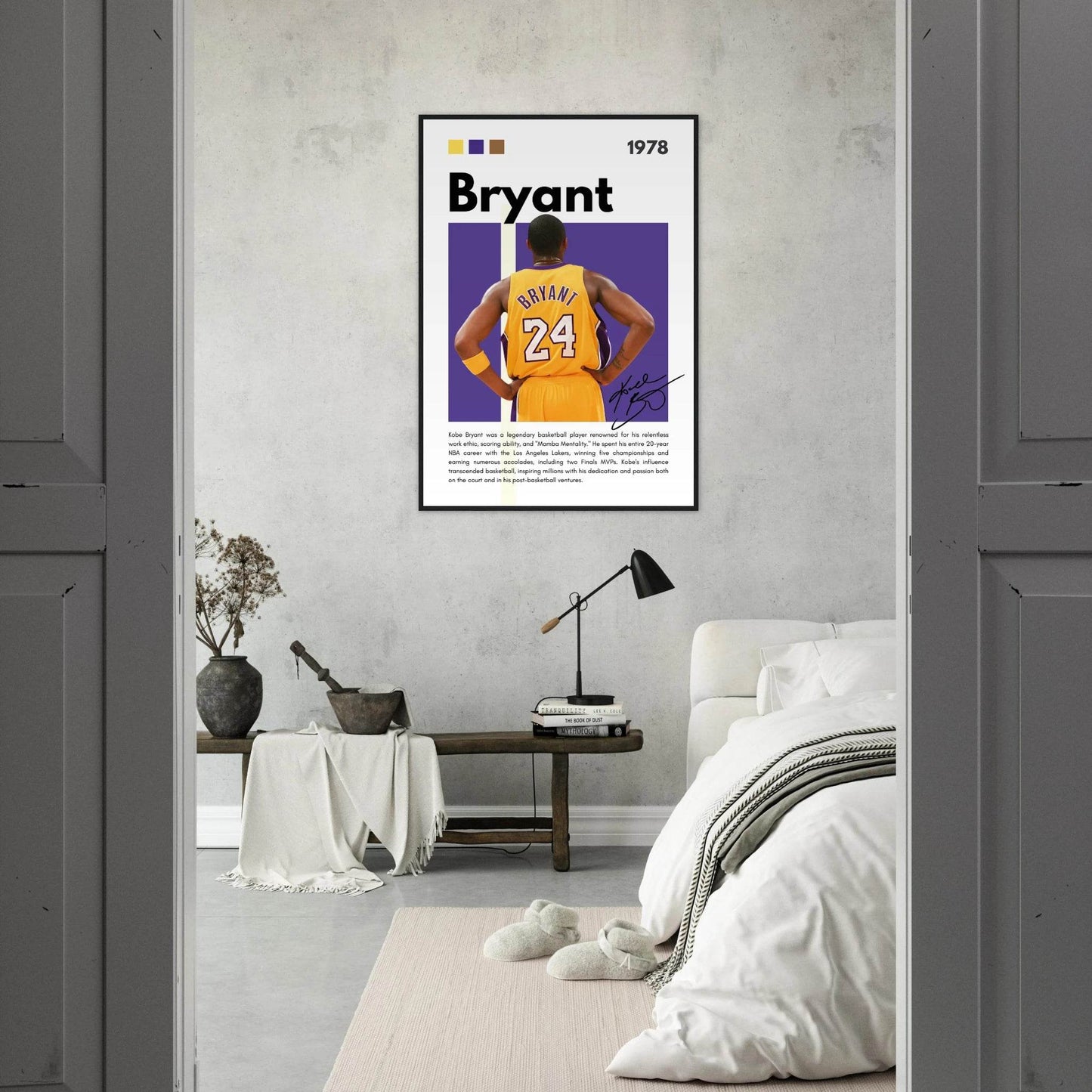 Kobe Bryant Mamba Mentality Lakers Framed Poster - Vibrantwalls