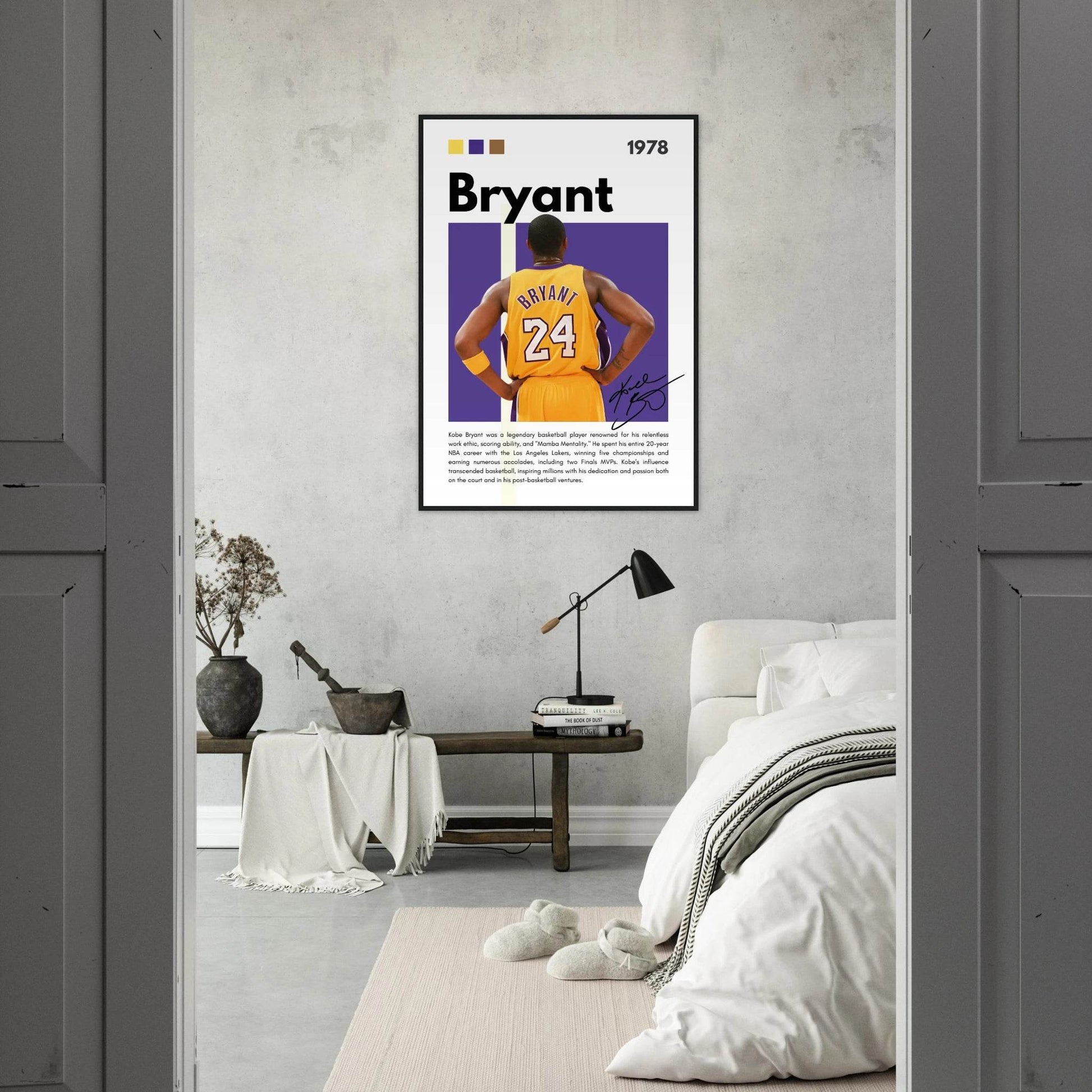 Kobe Bryant Mamba Mentality Lakers Framed Poster - Vibrantwalls