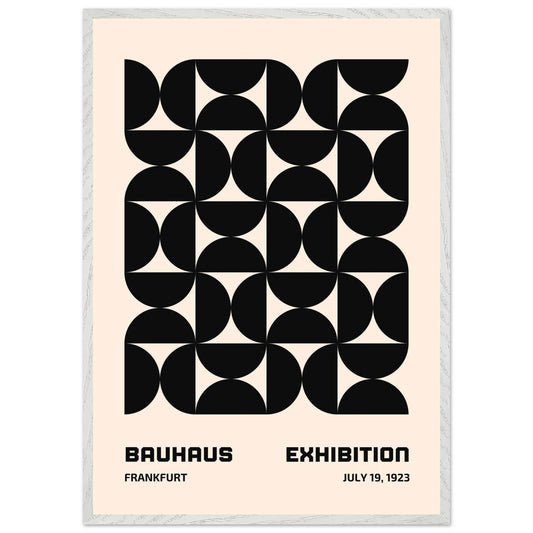 Bauhaus Black & Beige Geometric - Vibrantwalls