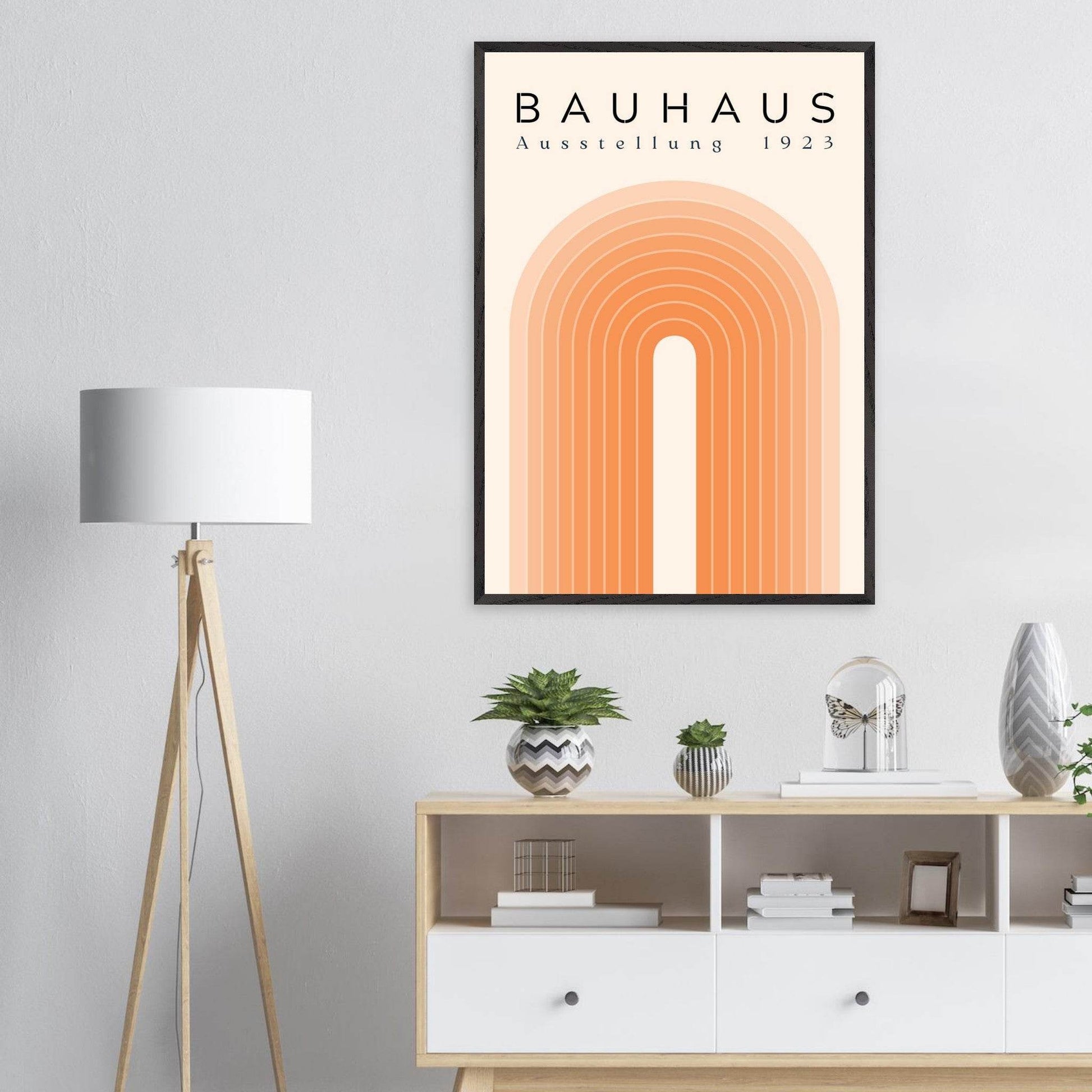 Bauhaus Ausstellung 1923 Retro Arch Movement Style Design Wall Art - Vibrantwalls