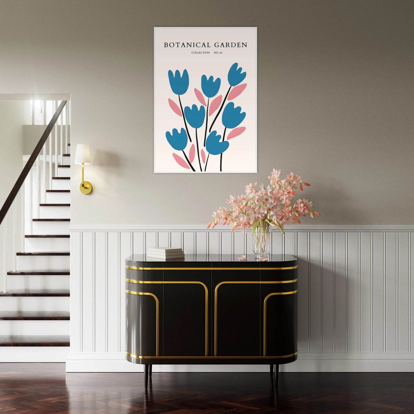 Abstract Botanical Garden Framed Poster – Modern Floral Art Print - Vibrantwalls