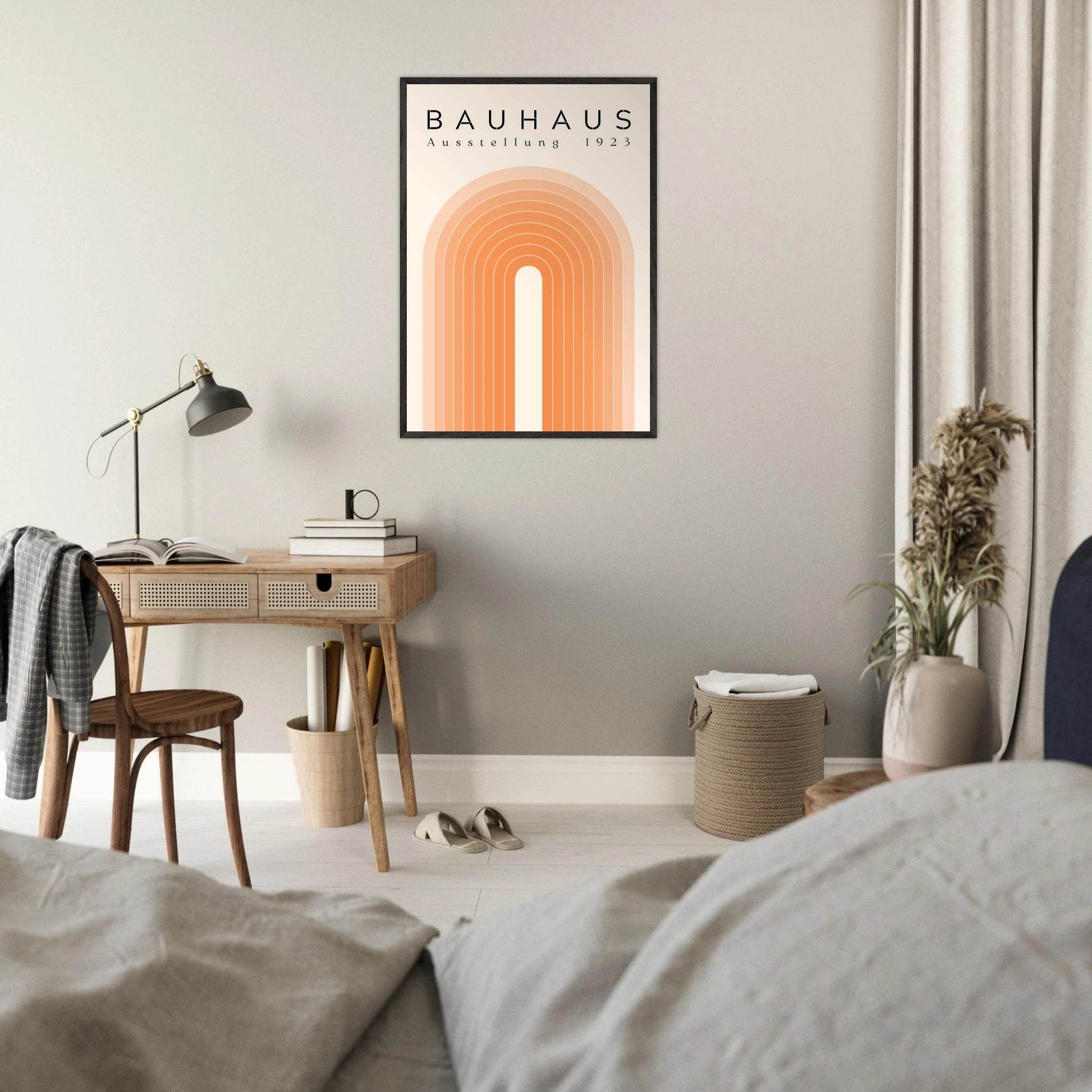 Bauhaus Ausstellung 1923 Retro Arch Movement Style Design Wall Art - Vibrantwalls