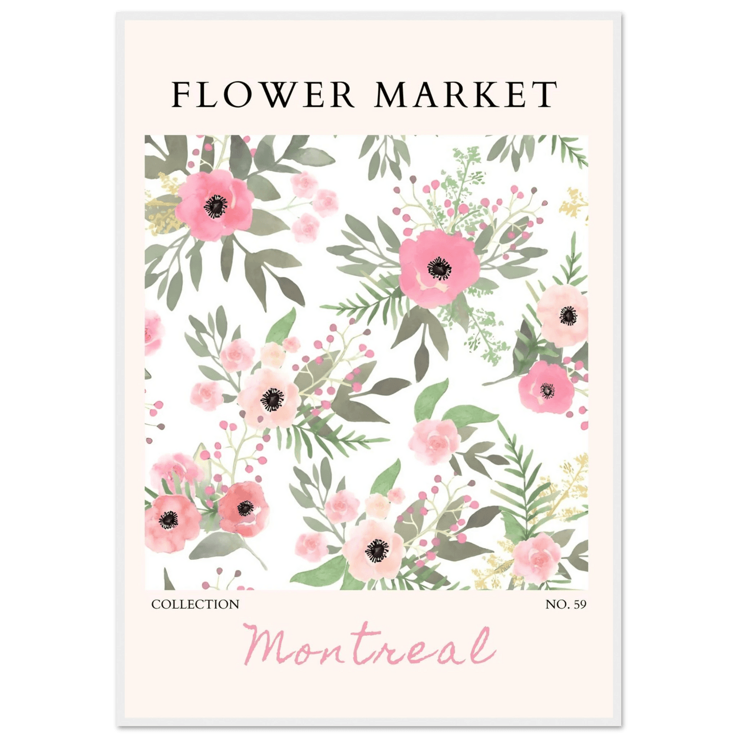 Flower Market Collection: Montreal – Whimsical Floral Art Prints - Vibrantwalls