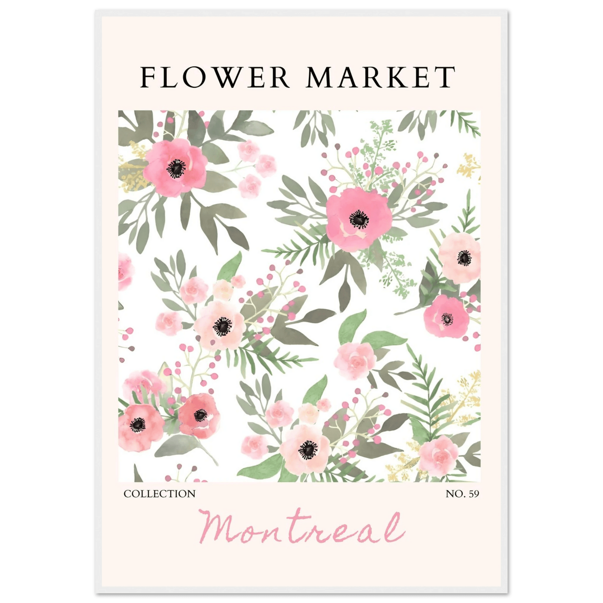 Flower Market Collection: Montreal – Whimsical Floral Art Prints - Vibrantwalls