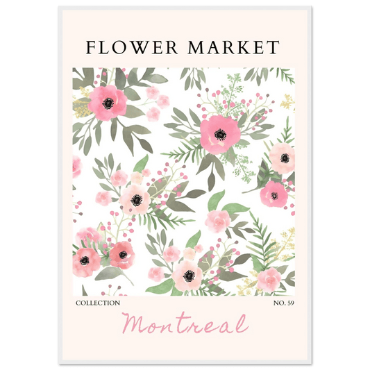 Flower Market Collection: Montreal – Whimsical Floral Art Prints - Vibrantwalls