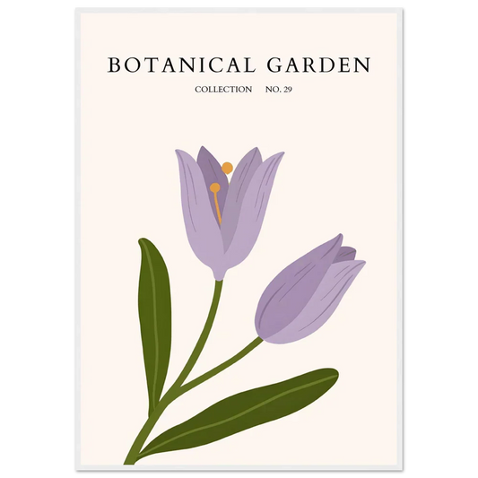 Vibrant pink and purple flower bouquet wall art - botanical floral print for home decor and interior design