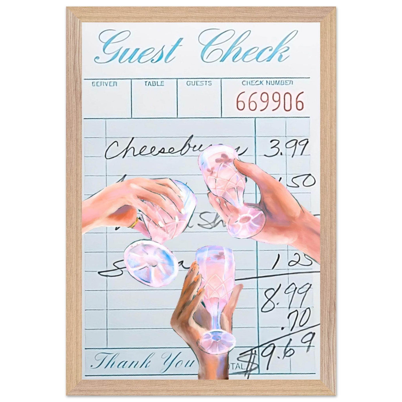Vibrant Cocktail 'Guest Check' - Vibrantwalls
