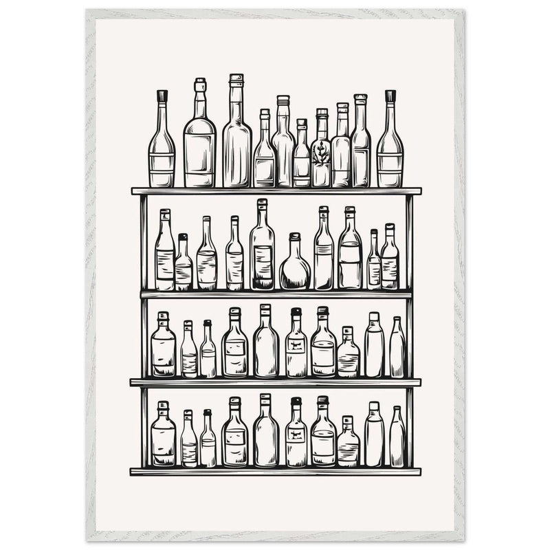 Vintage Bar Bottles - Vibrantwalls