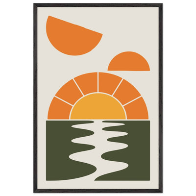 Abstract Sunset Oasis - Vibrantwalls