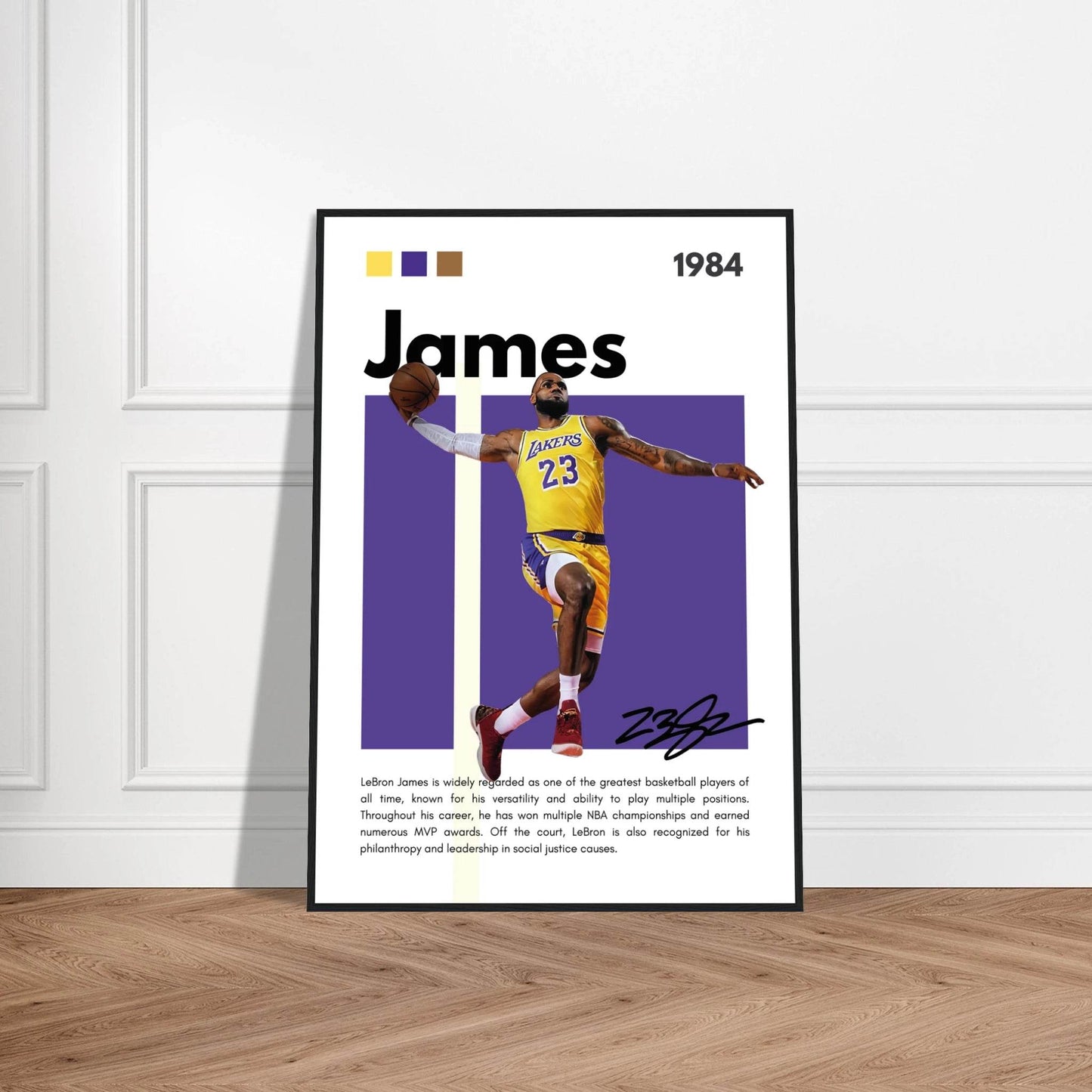 LeBron James Lakers Championship NBA Basketball Legends Wall Art - Vibrantwalls