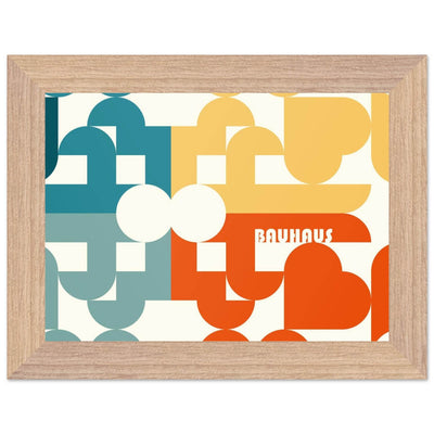 Bauhaus-Style Abstract Geometric Art - Vibrantwalls