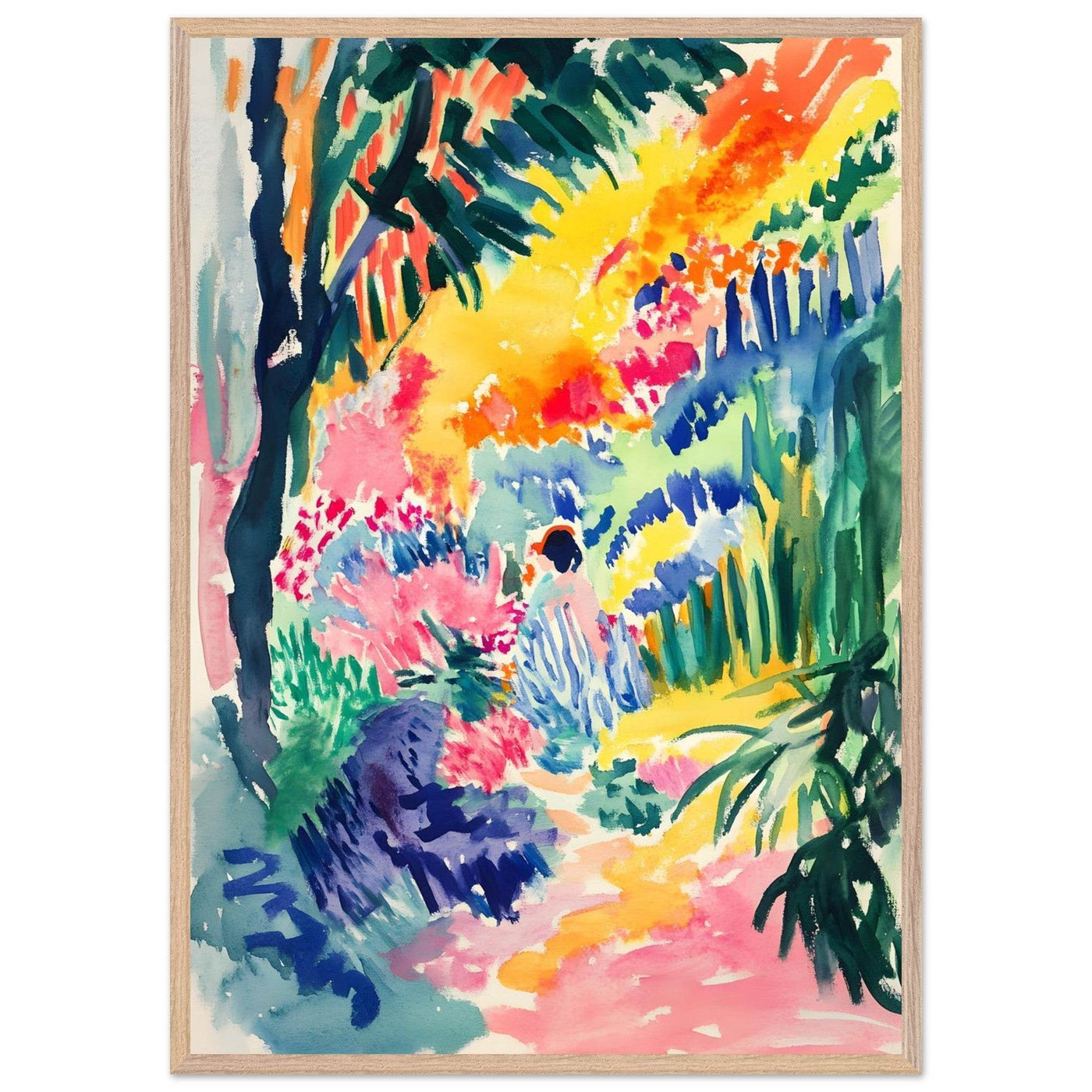 Vibrant Abstract Garden Henri Matisse - Vibrantwalls
