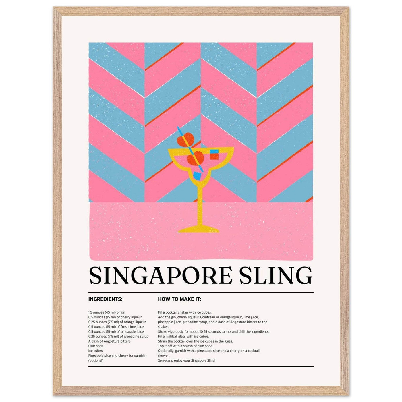 Singapore Sling Cocktail Recipe - Vibrantwalls