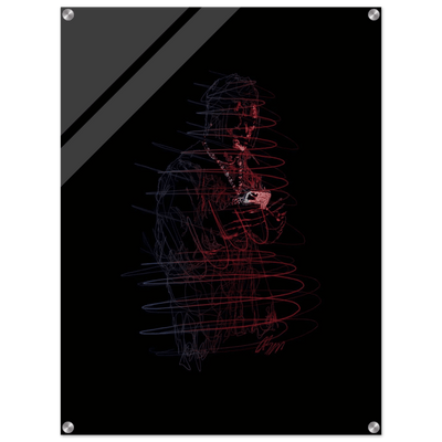 Connor McGregor 'Mystic Mac' Abstract Acrylic Print – Dynamic, Neon-Effect Wall Art in Multiple Sizes - Vibrantwalls