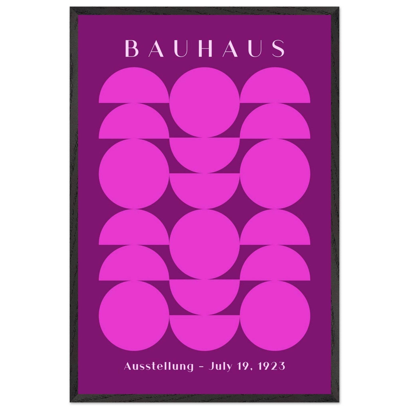 Bauhaus Pink & Purple Abstract - Vibrantwalls