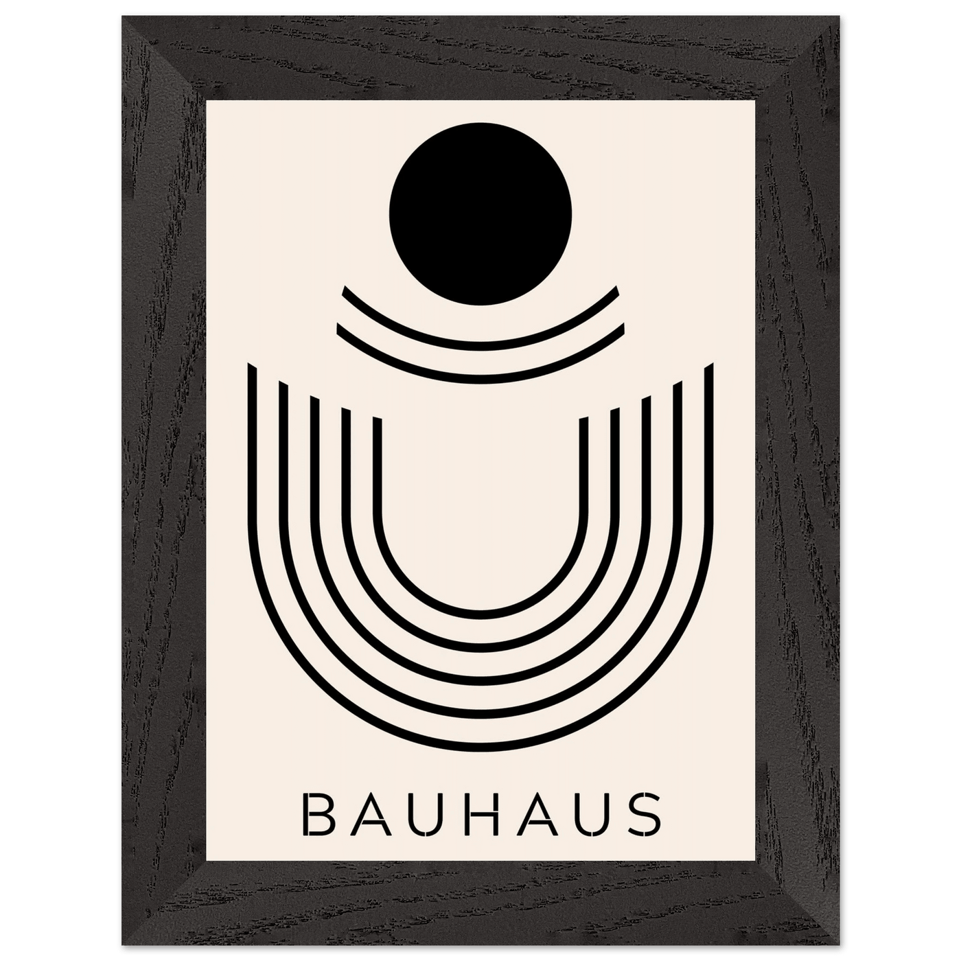 Bauhaus Black & Beige Abstract - Vibrantwalls