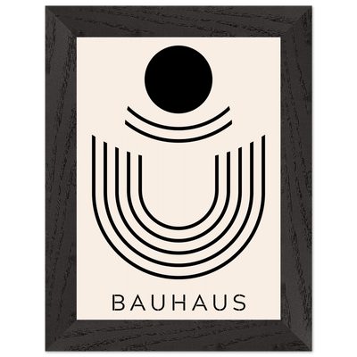 Bauhaus Black & Beige Abstract - Vibrantwalls