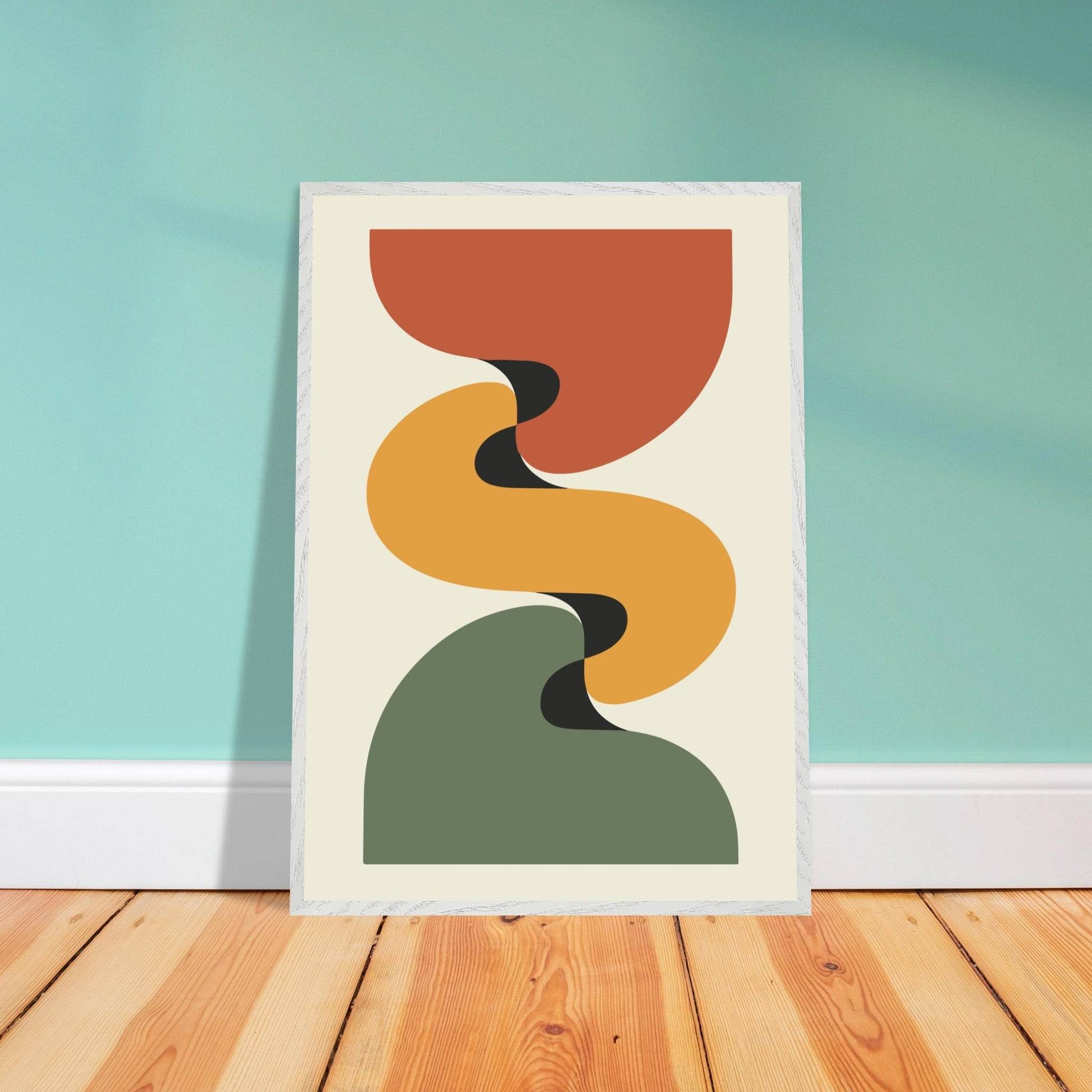 Desert Landscape Abstract Earthy Tones Wall Art - Vibrantwalls