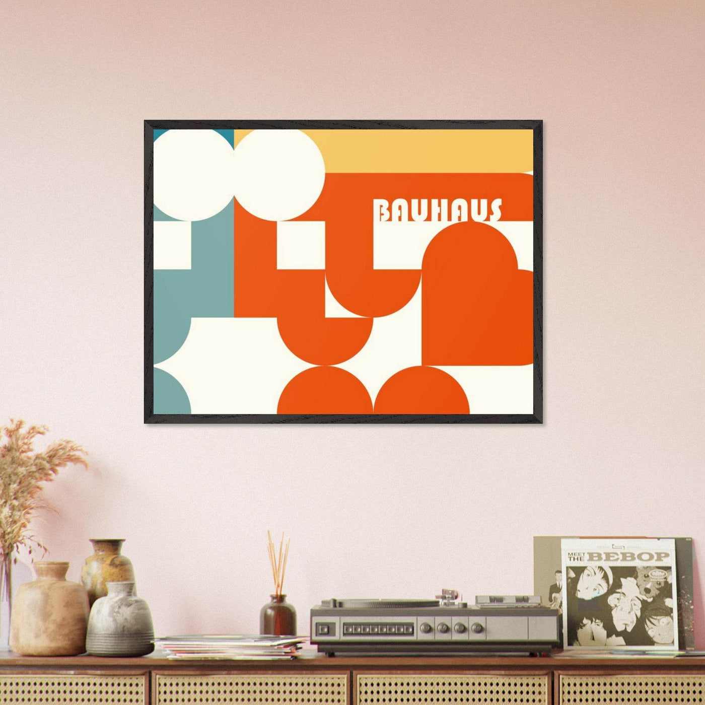 Bauhaus-Style Abstract Geometric Art - Vibrantwalls