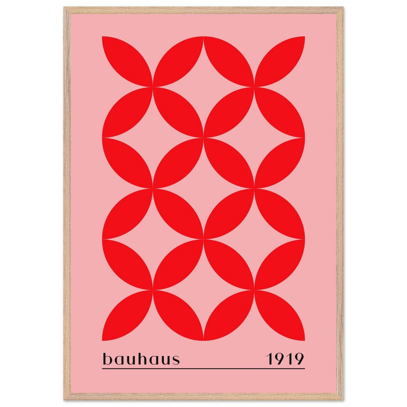 Bauhaus Minimalist Bold Red Geometric Design - Vibrantwalls