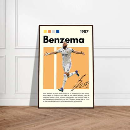 Karim Benzema Real Madrid Soccer Football Legends Wall Art - Vibrantwalls
