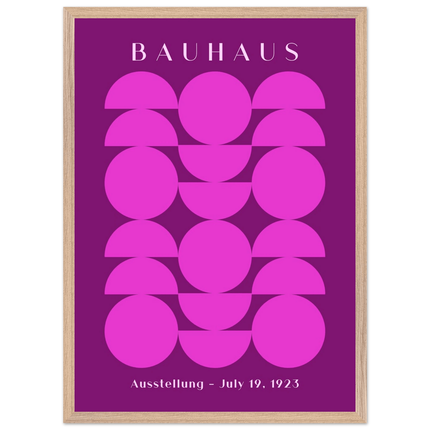 Bauhaus Pink & Purple Abstract - Vibrantwalls