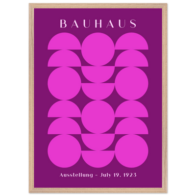 Bauhaus Pink & Purple Abstract - Vibrantwalls