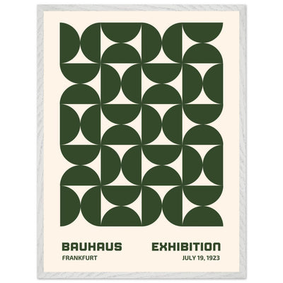 Bauhaus Forest Green & Cream Modern - Vibrantwalls
