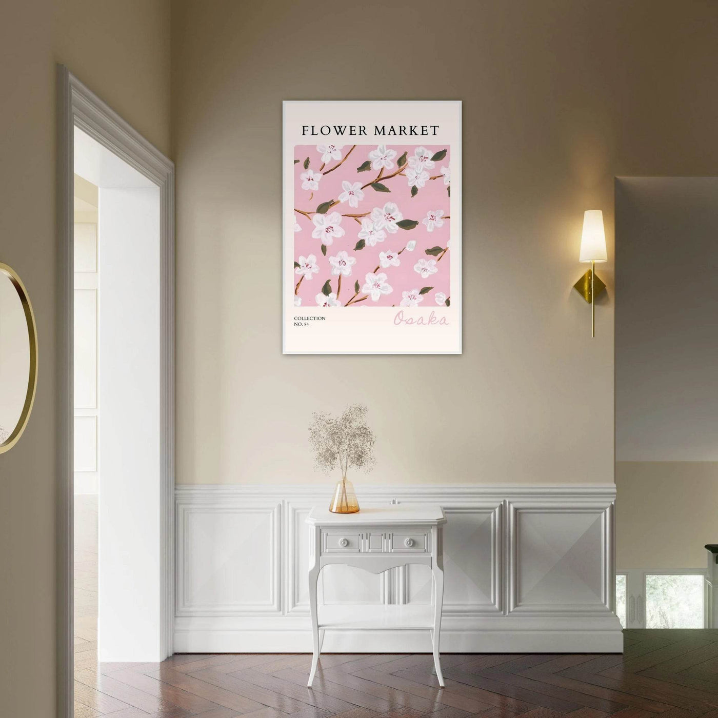 Sakura Pink Bloom Framed Poster – Delicate Floral Art Print | Ready-to-Hang in Your Choice of Frame - Vibrantwalls