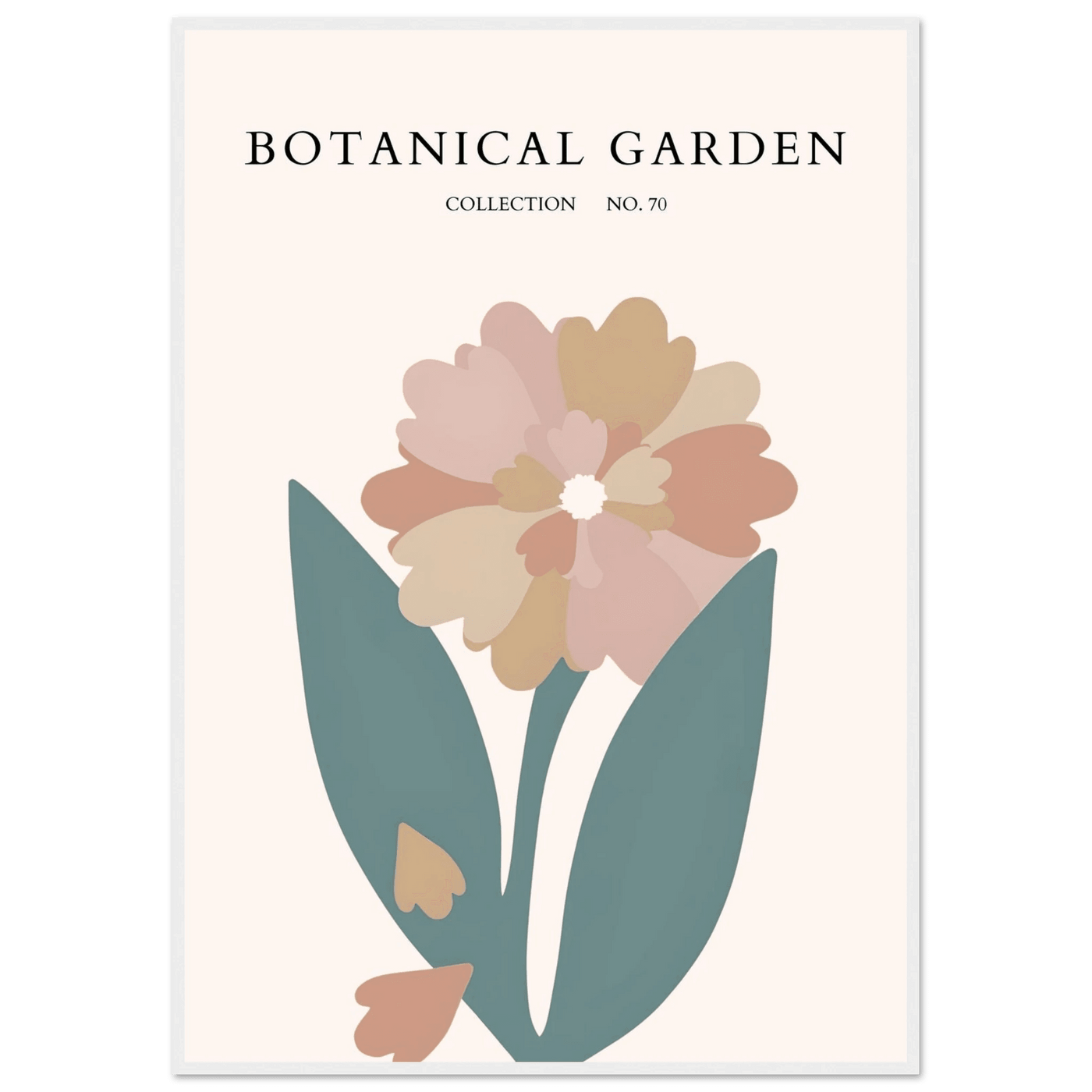 Botanical Garden Framed Poster – Gentle Floral Art Print | Soft Palette Home Decor | Ready-to-Hang - Vibrantwalls