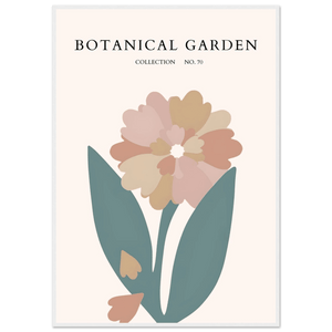 Botanical Garden Framed Poster – Gentle Floral Art Print | Soft Palette Home Decor | Ready-to-Hang - Vibrantwalls