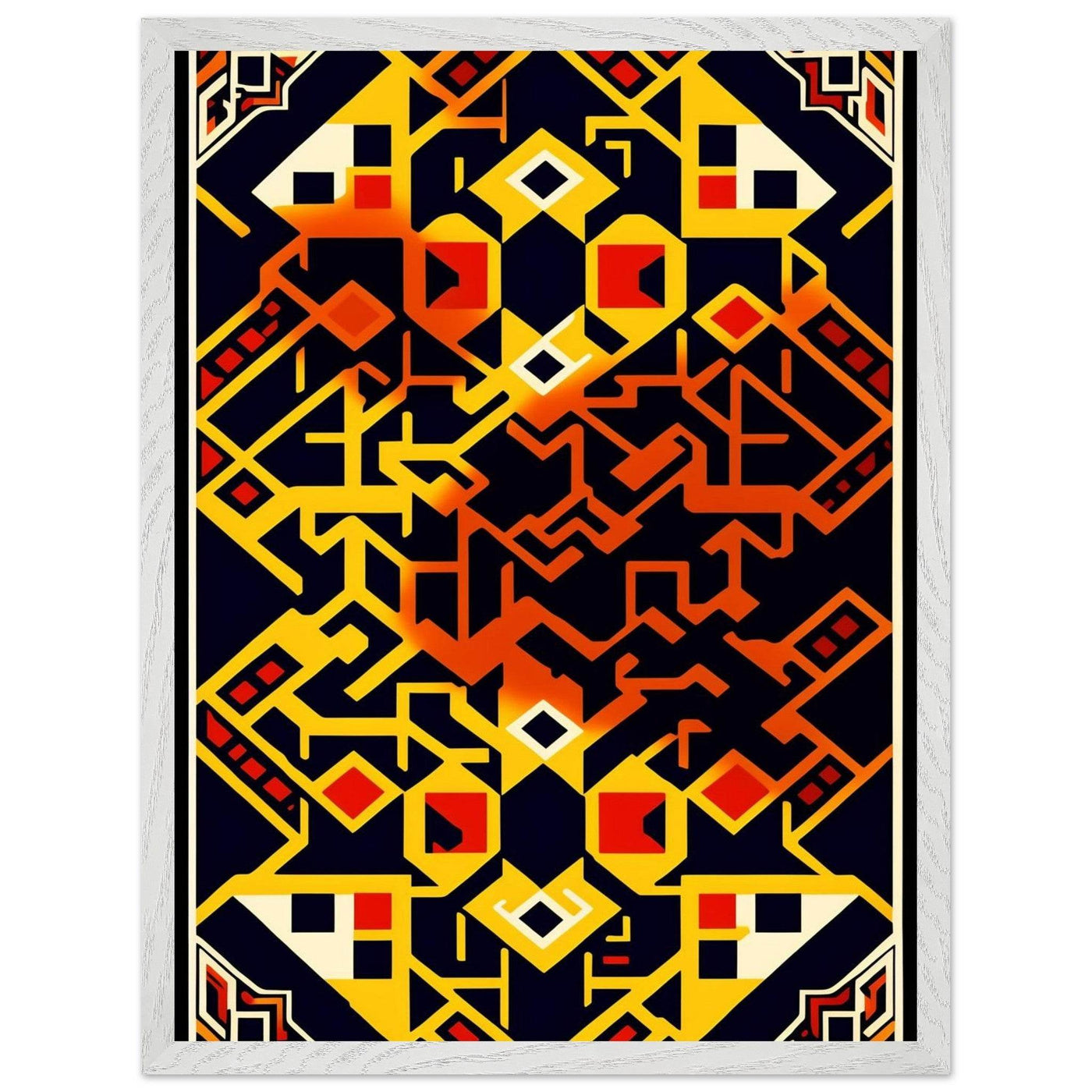 Abstract Geometric Poster for Modern Home Decor Framed Art - Vibrantwalls