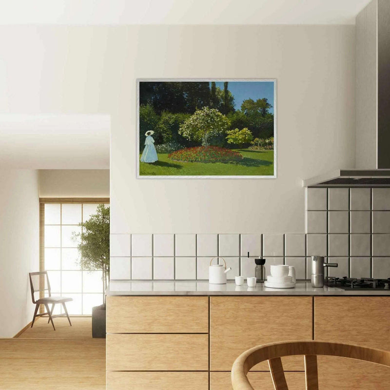 Woman in the Garden Art: Elegant Decor for Nature Lovers - Vibrantwalls