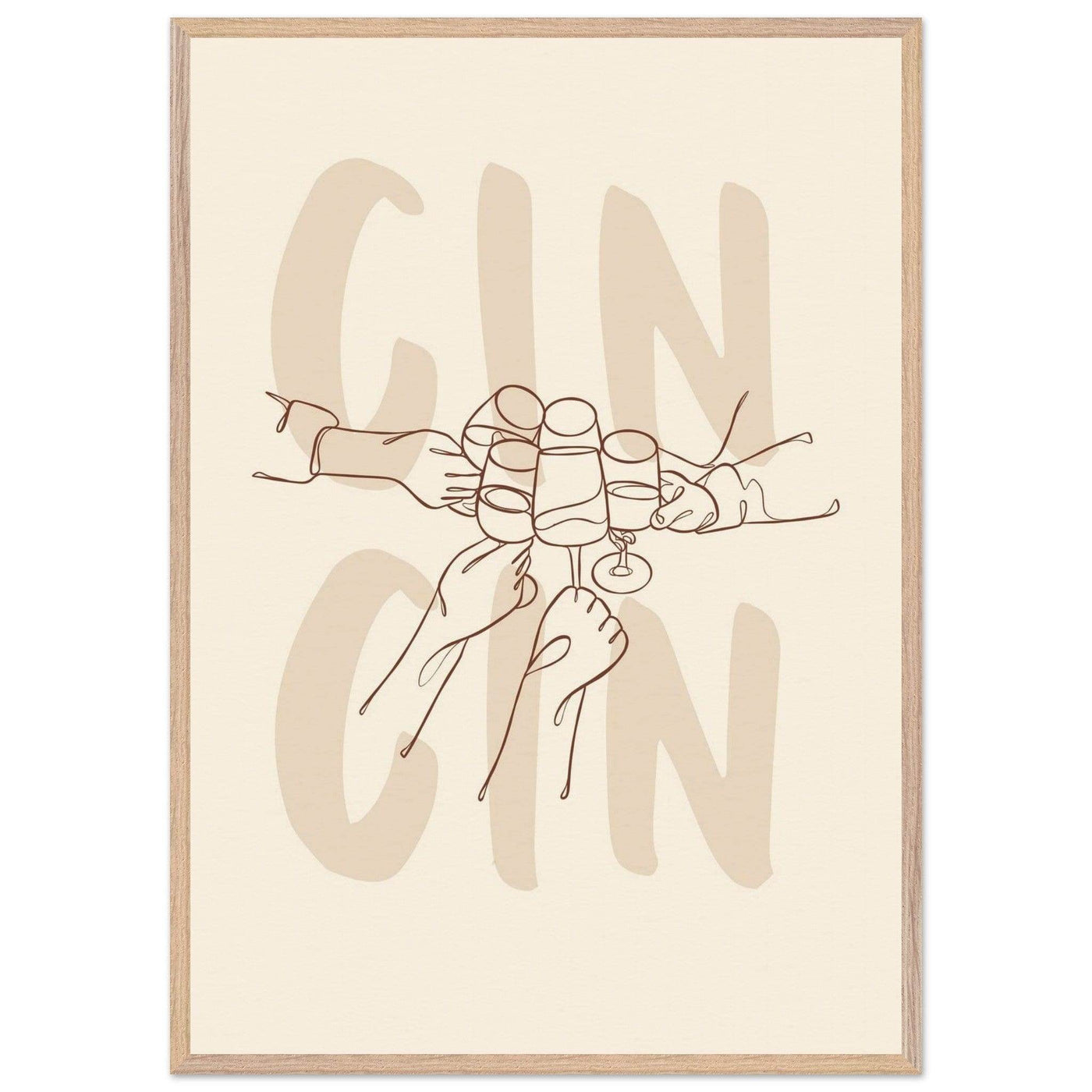Framed Gin Quote Artwork for Gin Lovers - Perfect Decor for Home or Bar - Vibrantwalls