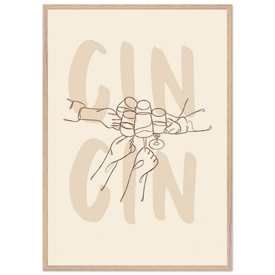 Framed Gin Quote Artwork for Gin Lovers - Perfect Decor for Home or Bar - Vibrantwalls