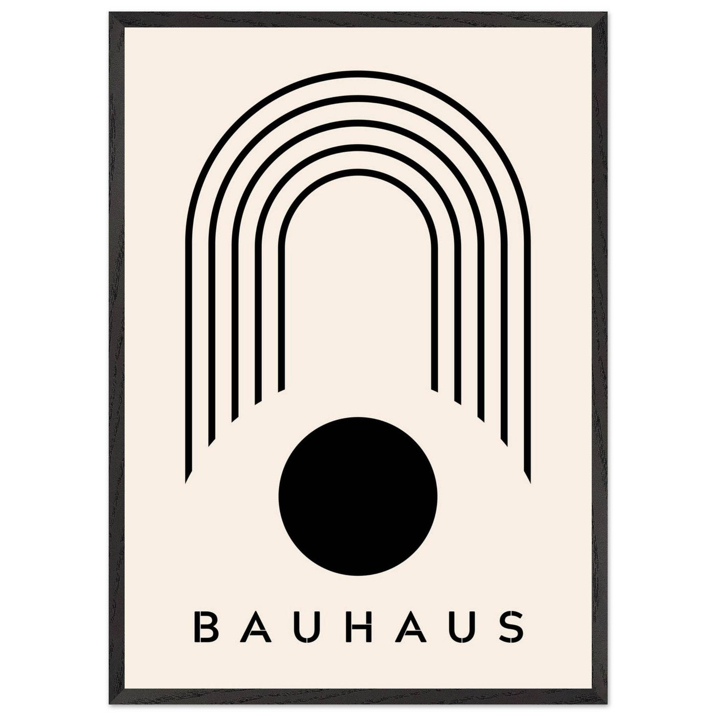 Bauhaus Black & Beige - Vibrantwalls