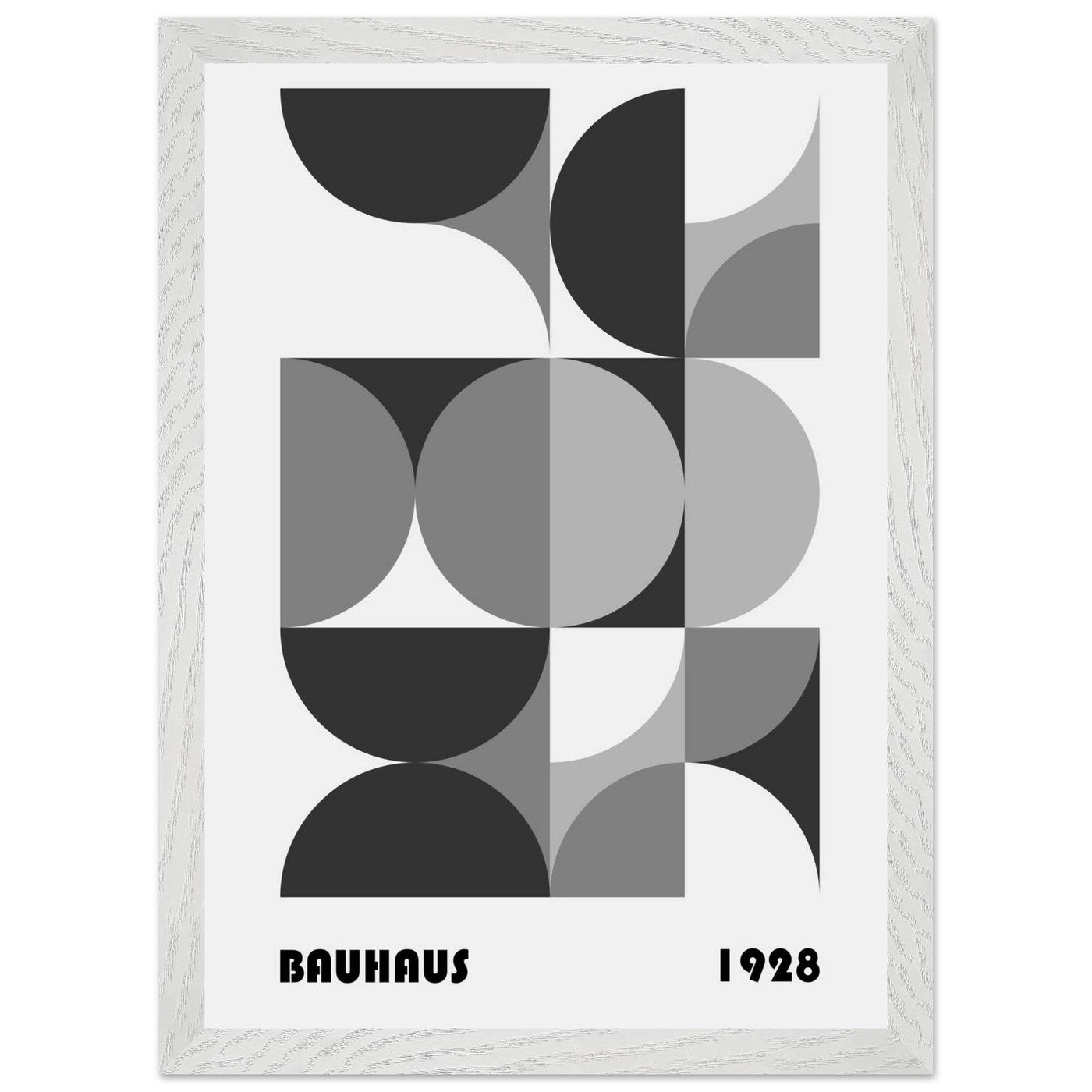 Bauhaus 1928 - Geometric Monochrome - Vibrantwalls