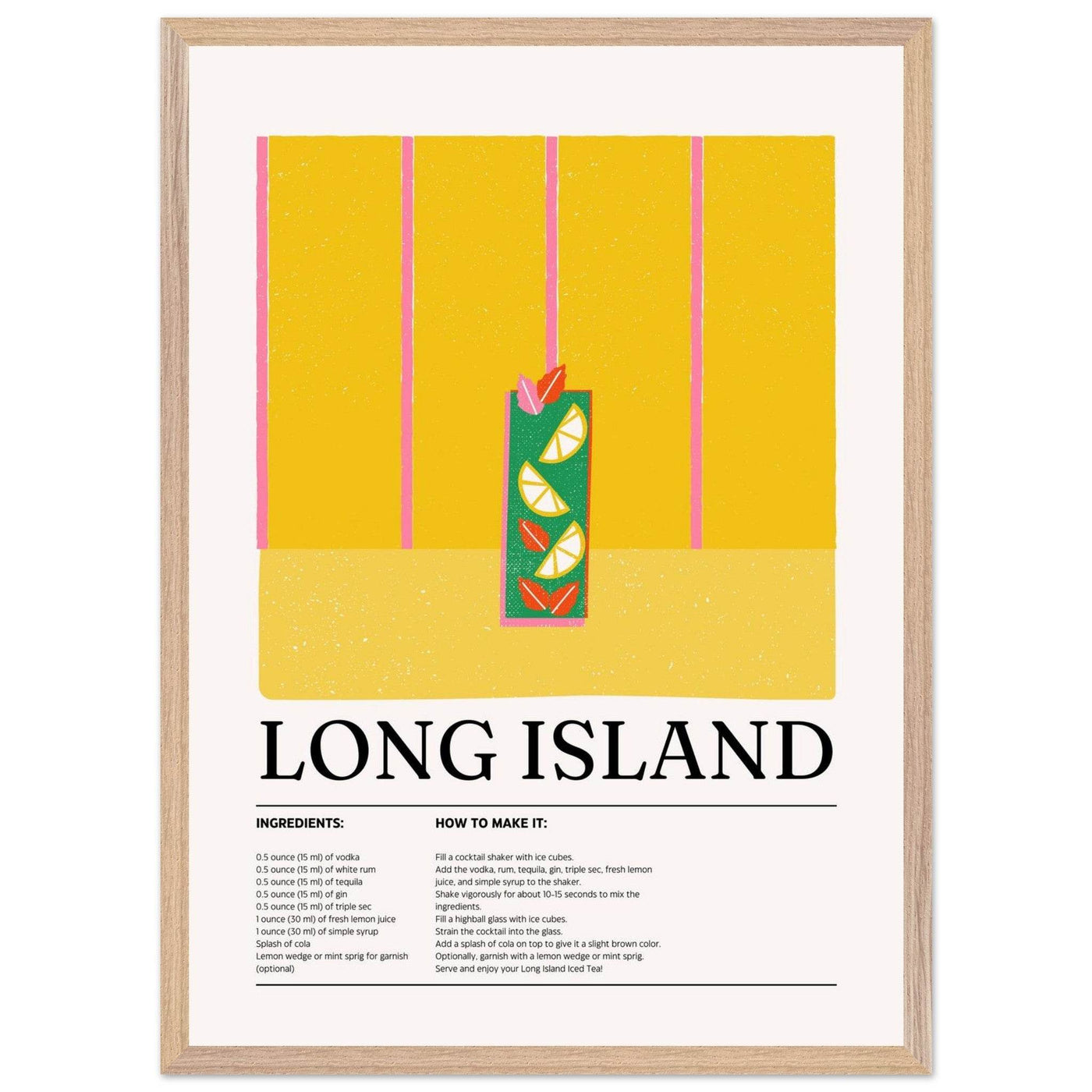Long Island Iced Tea Recipe Party Drink - Vibrantwalls