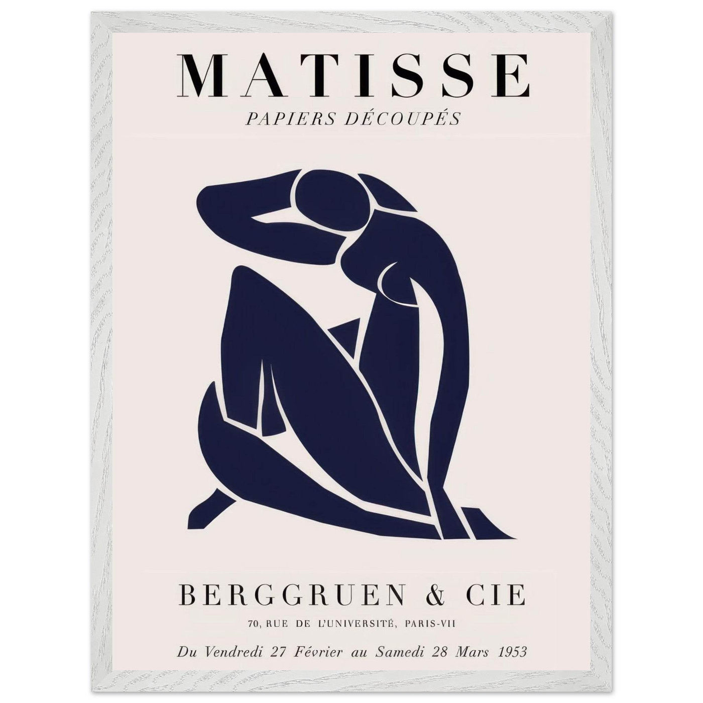 Papiers Découpés Blue Nude II Artwork - Elegant Piece for Your Space - Vibrantwalls