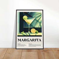 Margarita Cocktail Poster Framed Wall Art - Vibrantwalls