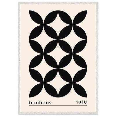Bauhaus 1919 Black & Beige Circles - Vibrantwalls