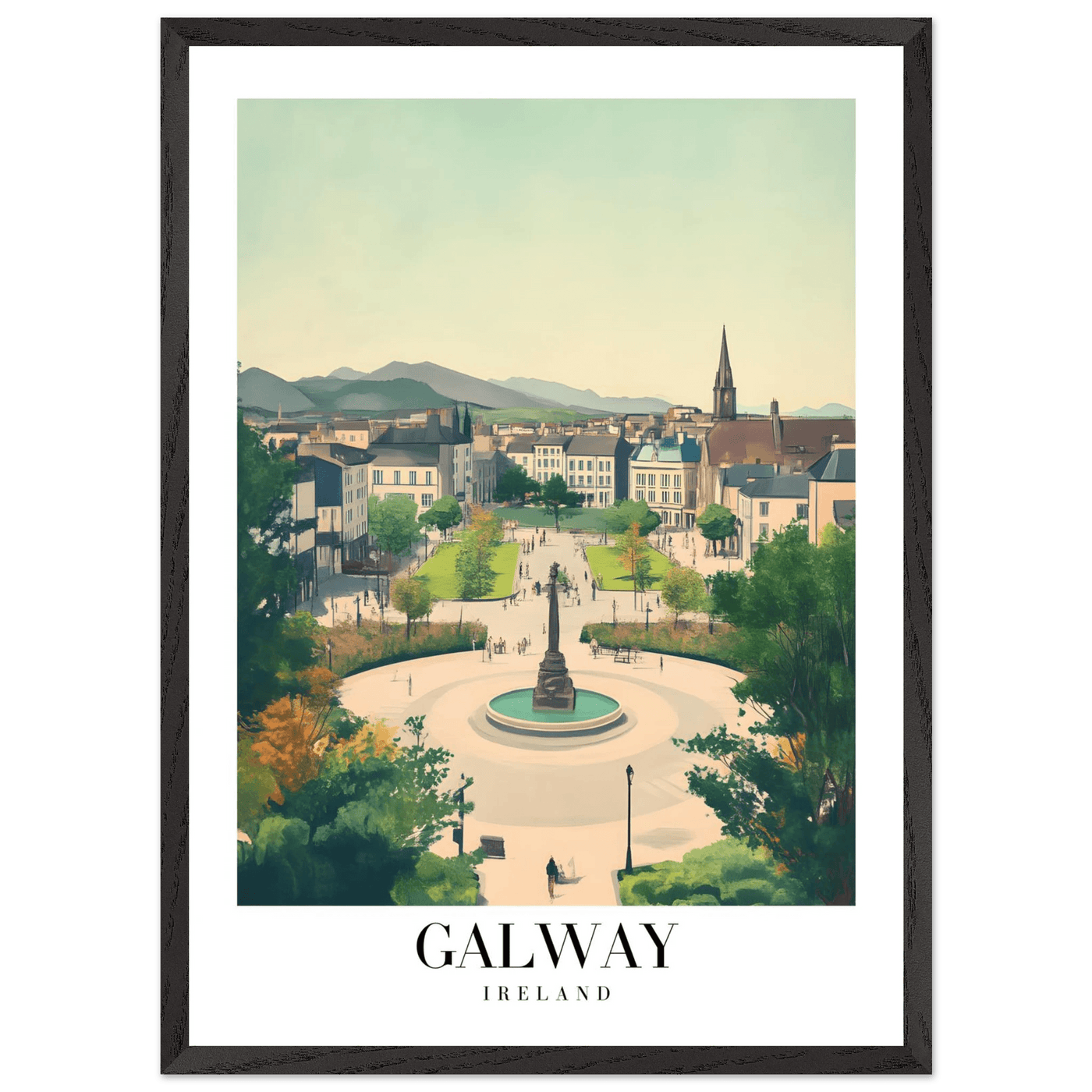 Galway Ireland Framed Poster – Vintage Travel Wall Art with Rustic Charm & Your Choice of Frame - Vibrantwalls