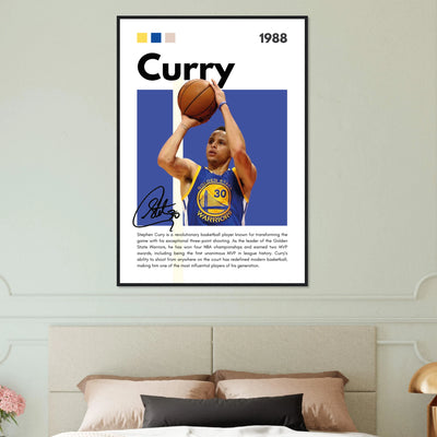 Stephen Curry Golden State Warriors Vintage Art Vibrantwalls