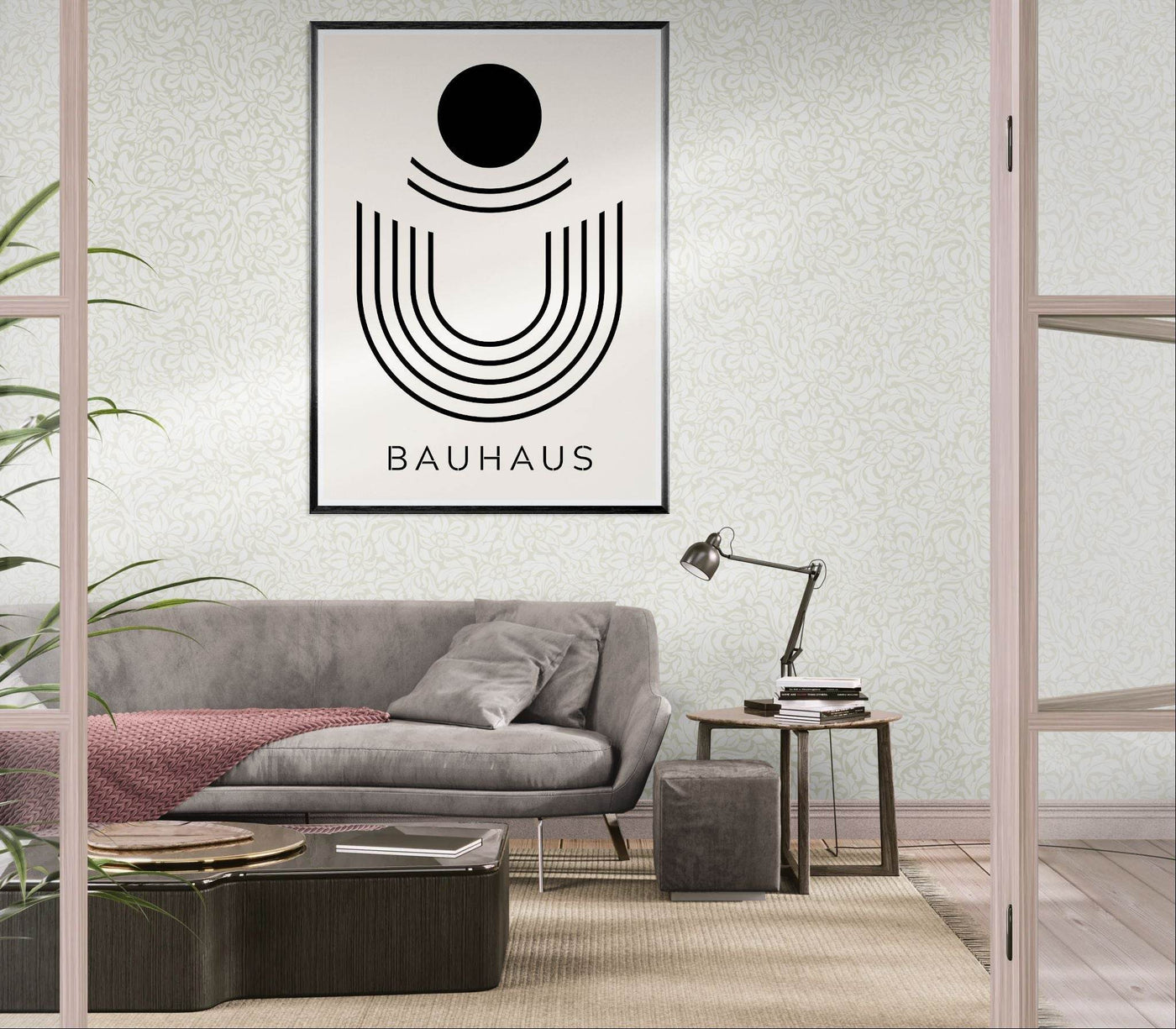 Bauhaus Black & Beige Abstract - Vibrantwalls
